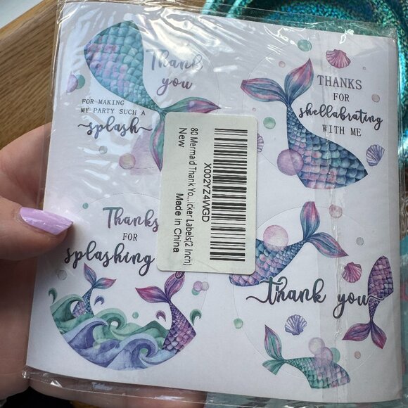 Mermaid Birthday Party Supply Lot - Picture 3 of 15